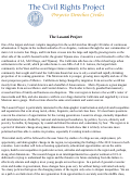 Cover page of The Lasanti Project Description