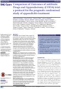 Cover page: Comparison of Outcomes of antibiotic Drugs and Appendectomy (CODA) trial: a protocol for the pragmatic randomised study of appendicitis treatment