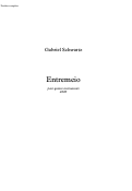 Cover page: Entremeio
