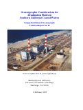 Cover page: Oceanographic Considerations for Desalination Plants in Southern California Coastal Waters