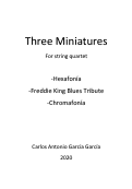 Cover page: Three Miniatures