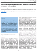 Cover page: Association between pemphigus and psoriasis: a systematic review and meta-analysis