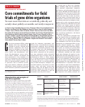 Cover page: Core commitments for field trials of gene drive organisms.