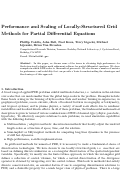 Cover page: Performance and scaling of locally-structured grid methods for partial differential 
equations