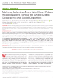 Cover page: Methamphetamine‐Associated Heart Failure Hospitalizations Across the United States: Geographic and Social Disparities