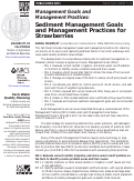 Cover page: Sediment Management Goals and Management Practices for Strawberries
