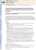 Cover page: Changes in sexual and drug-related risk behavior following antiretroviral therapy initiation among HIV-infected injection drug users