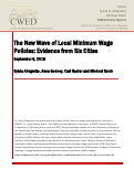 Cover page: The New Wave of Local Minimum Wage Policies: Evidence from Six Cities