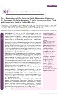 Cover page: Accreditation Council for Graduate Medical Education Milestones for Emergency Medicine Residency Training Incorporated into Firstand Second-Year Medical Student Elective