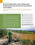 Cover page: Diverse stakeholders create collaborative, multilevel basin governance for groundwater sustainability