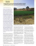 Cover page: Food safety and environmental quality impose conflicting demands on Central Coast growers