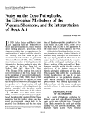 Cover page: Notes on the Coso Petroglyphs, the Etiological Mythology of the Western Shoshone, and the Interpretation of Rock Art
