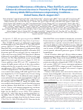 Cover page: Comparative Effectiveness of Moderna, Pfizer-BioNTech, and Janssen (Johnson &amp; Johnson) Vaccines in Preventing COVID-19 Hospitalizations Among Adults Without Immunocompromising Conditions — United States, March–August 2021