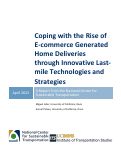 Cover page: Coping with the Rise of E-commerce Generated Home Deliveries through Innovative Last-mile Technologies and Strategies
