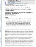 Cover page: Applying a family stress model to understand U.S. families patterns of stress, media use, and child behavior during the COVID-19 pandemic.