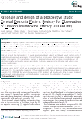 Cover page: Rationale and design of a prospective study: Cervical Dystonia Patient Registry for Observation of OnaBotulinumtoxinA Efficacy (CD PROBE)
