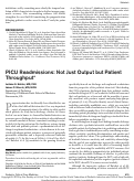 Cover page: PICU Readmissions