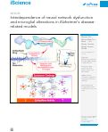 Cover page: Interdependence of neural network dysfunction and microglial alterations in Alzheimer’s disease-related models