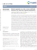 Cover page: Retinal organoids on-a-chip: a micro-millifluidic bioreactor for long-term organoid maintenance