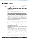 Cover page: Using machine learning to detect coronaviruses potentially infectious to humans