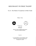 Cover page: Redundancy in Public Transit Vol. II: The Profits of Competition in Public Transit