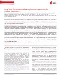 Cover page: Long‐Term Corticosteroid‐Sparing Immunosuppression for Cardiac Sarcoidosis