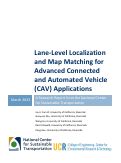 Cover page: Lane-Level Localization and Map Matching for Advanced Connected and Automated Vehicle (CAV) Applications