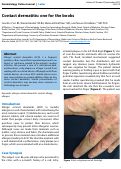 Cover page: Contact dermatitis: one for the books