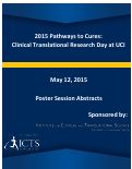 Cover page of 2015 Pathways to Cures: Clinical and Translational Science Day at UCI