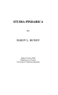Cover page: Studia Pindarica (Digital Version 2006)