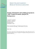 Cover page: Design of Standards and Labeling programs in Chile: Techno-Economic Analysis for Refrigerators
