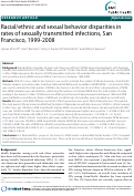 Cover page: Racial/ethnic and sexual behavior disparities in rates of sexually transmitted infections, San Francisco, 1999-2008
