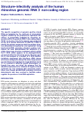 Cover page: Structure-infectivity analysis of the human rhinovirus genomic RNA 3' non-coding region.