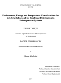 Cover page: Performance, Energy and Temperature Considerations for Job Scheduling and for Workload Distribution in Heterogeneous Systems