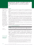 Cover page: Randomized, placebo-controlled trials of dichlorphenamide in periodic paralysis