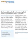 Cover page: Flow Augmentations Modify an Estuarine Prey Field