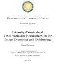 Cover page: Intensity-constrained total variation regularization for image denoising and deblurring