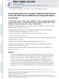 Cover page: Sexual Partnership-Level Correlates of Intimate Partner Violence Among Men Who Have Sex with Men and Transgender Women in Lima, Peru.