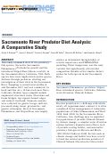 Cover page: Sacramento River Predator Diet Analysis:  A Comparative Study