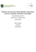 Cover page: California's Zero-Emission Vehicle Mandate: Linking Clean-Fuel Cars, Carsharing, and Station Car Strategies