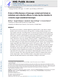 Cover page: Protocol: Effectiveness of message content and format on individual and collective efficacy in reducing the intention to consume sugar-sweetened beverages