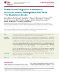 Cover page: Diabetes and long-term outcomes of ischaemic stroke: findings from Get With The Guidelines-Stroke