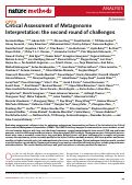 Cover page: Critical Assessment of Metagenome Interpretation: the second round of challenges