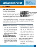 Cover page: Census Snapshot: Colorado