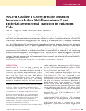 Cover page: NADPH Oxidase 1 Overexpression Enhances Invasion via Matrix Metalloproteinase-2 and Epithelial–Mesenchymal Transition in Melanoma Cells