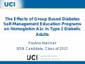Cover page: The Effects of Group Based Diabetes Self-Management Education Programs on Hemoglobin A1c in Type 2 Diabetic Adults: A Review of Experimental Studies