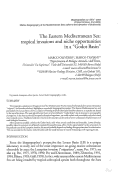 Cover page: The Eastern Mediterranean Sea: tropical invasions and niche opportunities in a “Godot Basin”