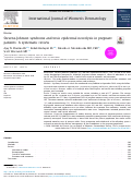 Cover page: Stevens-Johnson syndrome and toxic epidermal necrolysis in pregnant patients: A systematic review