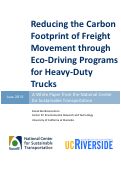 Cover page: Reducing the Carbon Footprint of Freight Movement through Eco-Driving Programs for Heavy-Duty Trucks