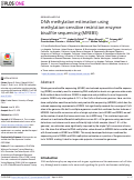 Cover page: DNA methylation estimation using methylation-sensitive restriction enzyme bisulfite sequencing (MREBS)